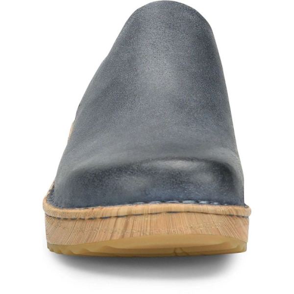 Born | For Women Andy Clogs - Light Jeans Distressed (Blue)