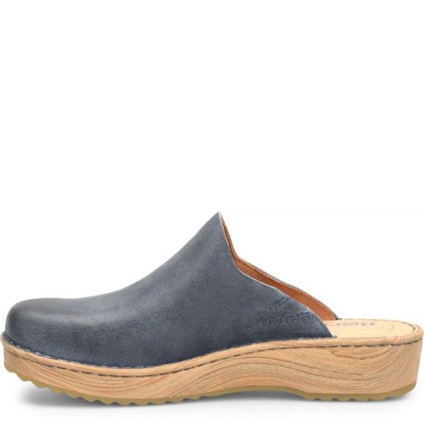 Born | For Women Andy Clogs - Light Jeans Distressed (Blue)