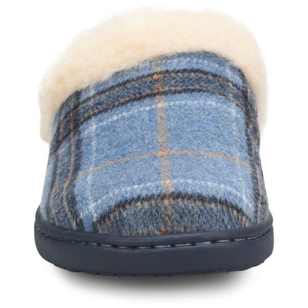 Born | For Women Ali Slip-Ons & Lace-Ups - Blue Plaid Wool (Blue)