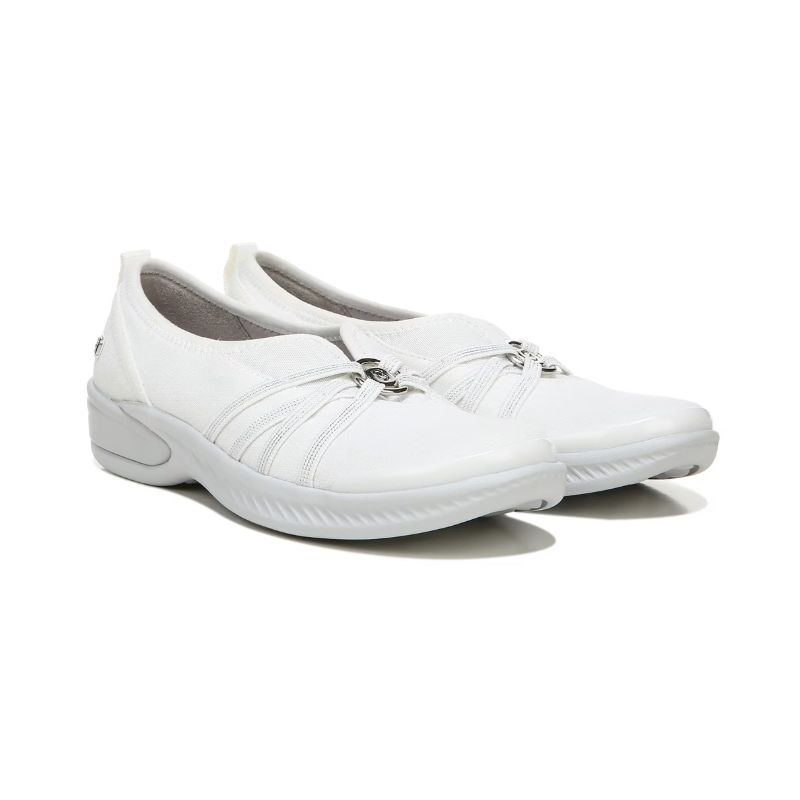 Bzees Women's Niche Slip On-Bright White Fabric | New Arrivals