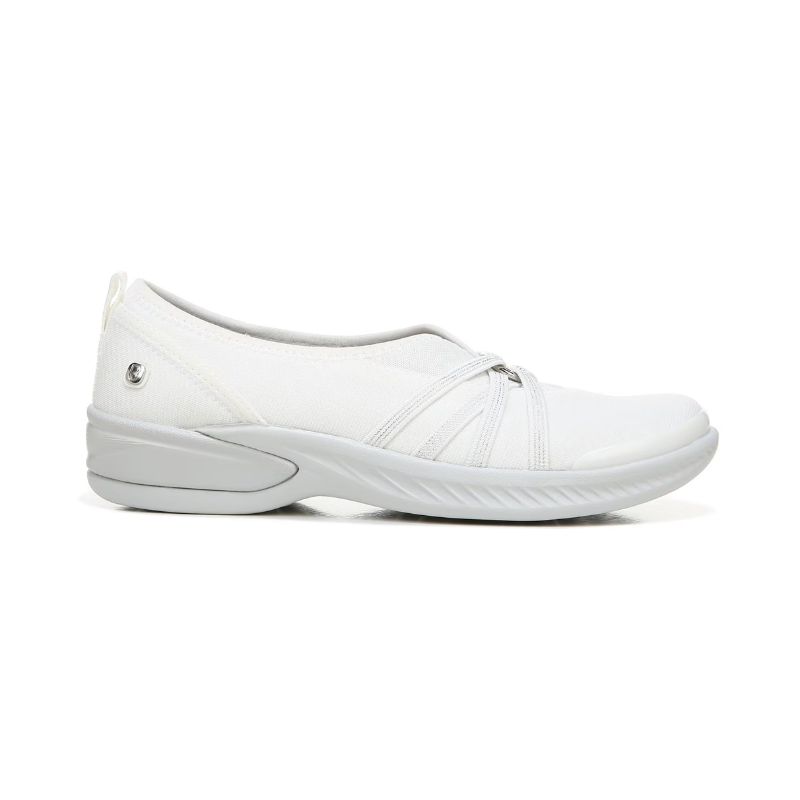 Bzees Women's Niche Slip On-Bright White Fabric | New Arrivals