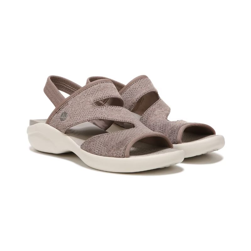 Bzees Women's Cleo Strappy Sandal-Latte Camo Fabric | New Arrivals