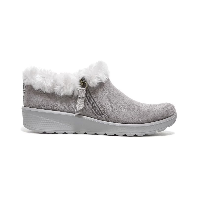 Bzees Women's Genuine Shootie-Grey Fabric | New Arrivals