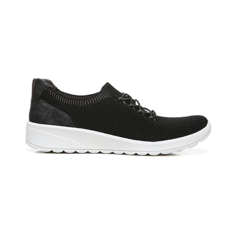 Bzees Women's Gold Rush Slip On Sneaker-Black Knit | New Arrivals