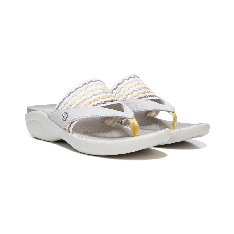 Bzees Women's Cabana Flip Flop Sandal-Taupe Ripple Gore | New Arrivals