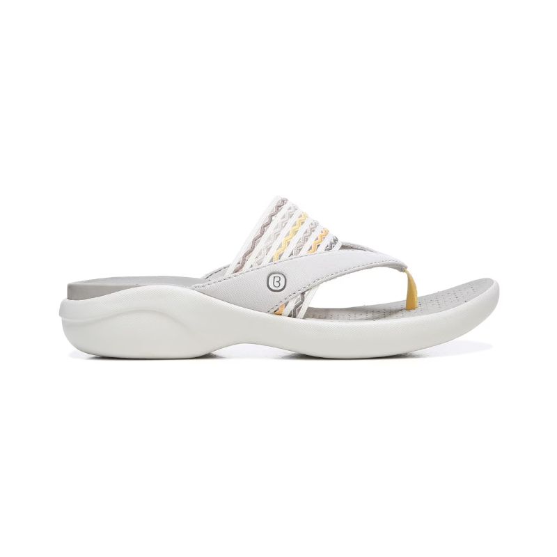 Bzees Women's Cabana Flip Flop Sandal-Taupe Ripple Gore | New Arrivals