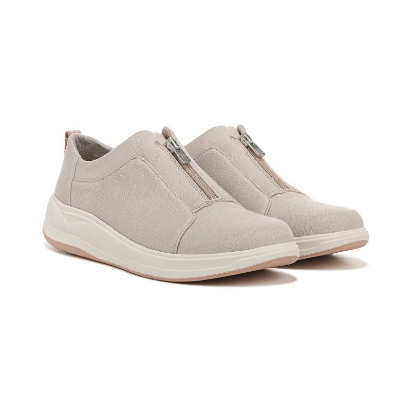 Bzees Women's Take It Easy Sneaker-Taupe Shimmer Fabric | New Arrivals