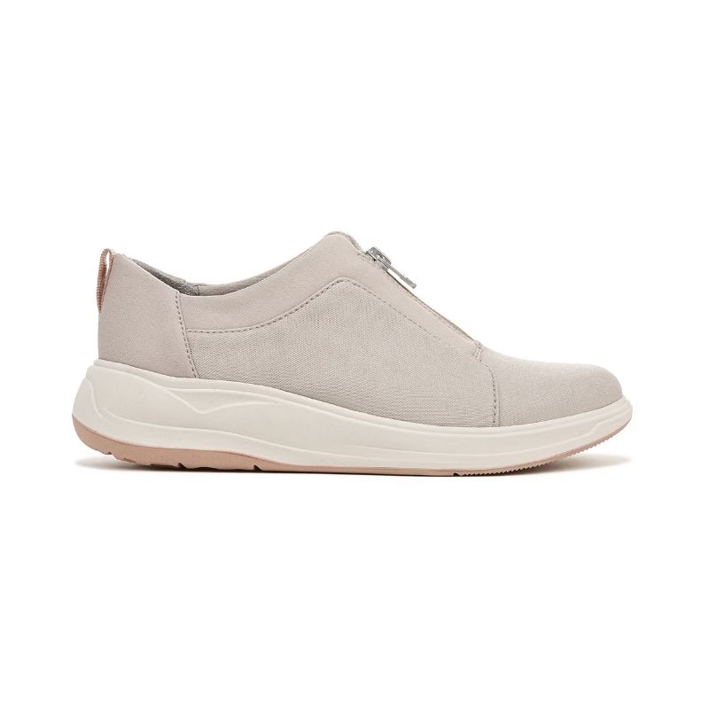 Bzees Women's Take It Easy Sneaker-Taupe Shimmer Fabric | New Arrivals