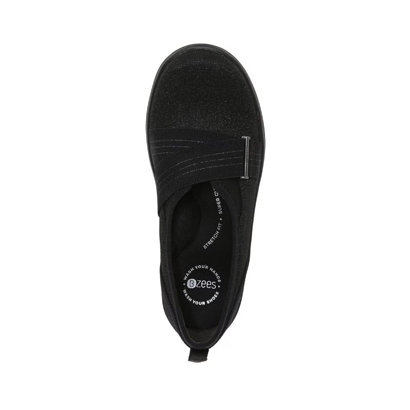 Bzees Women's Niche III Slip On-Blacknet Fabric | New Arrivals