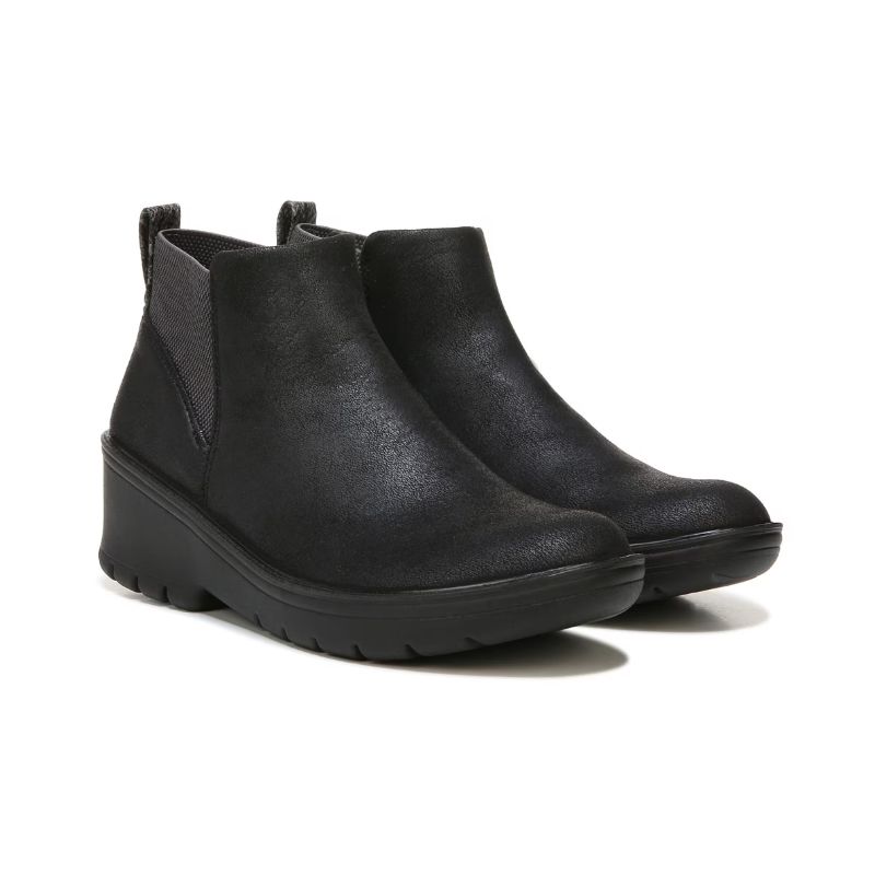 Bzees Women's Boston Bootie-Black Fabric | New Arrivals