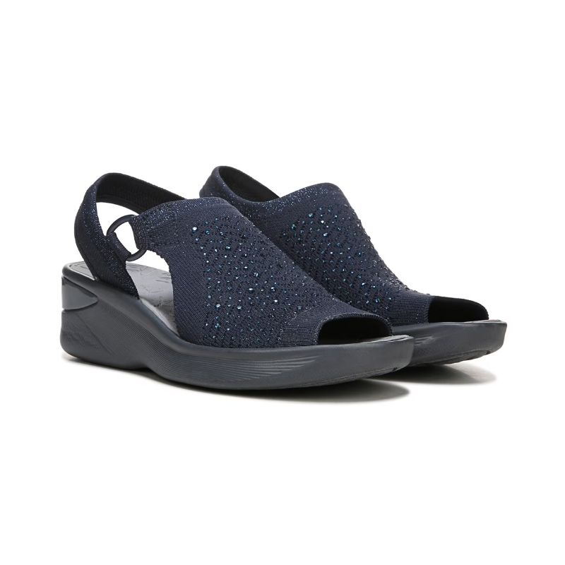 Bzees Women's Star Bright Sandal-Navy | New Arrivals