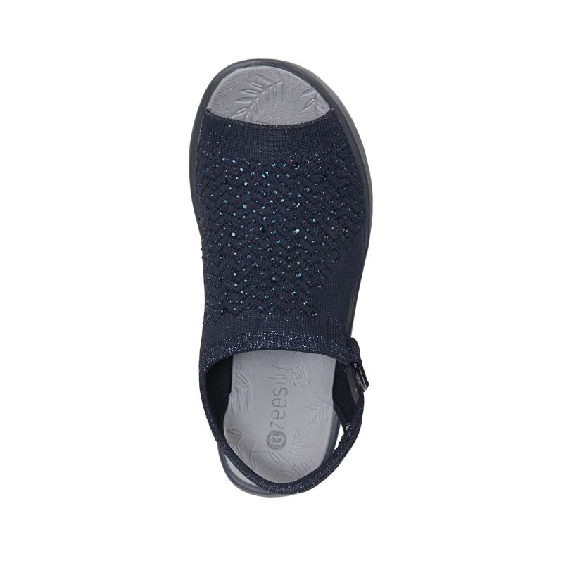 Bzees Women's Star Bright Sandal-Navy | New Arrivals