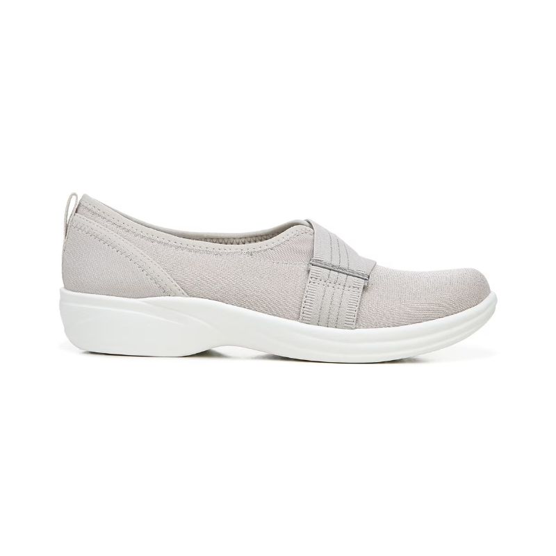 Bzees Women's Niche III Slip On-Sandnet Beige Fabric | New Arrivals