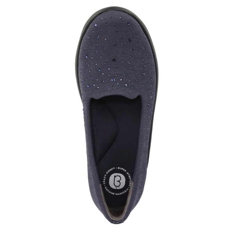 Bzees Women's Poppyseed 3 Slip On-Navy Fabric | New Arrivals