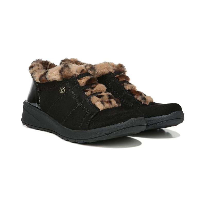 Bzees Women's Golden Bootie-Black/Leopard Print | New Arrivals