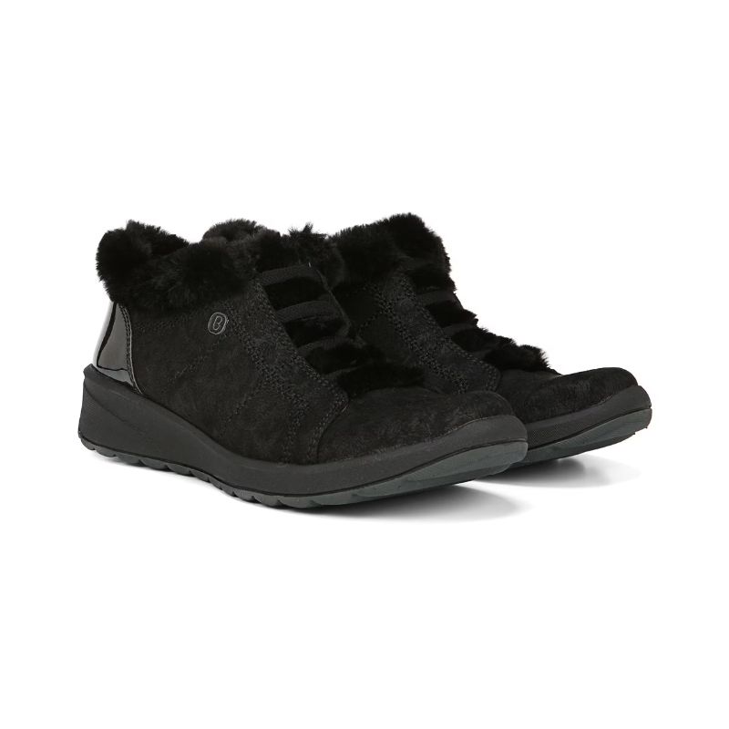 Bzees Women's Golden Bootie-Black Micro/Black | New Arrivals