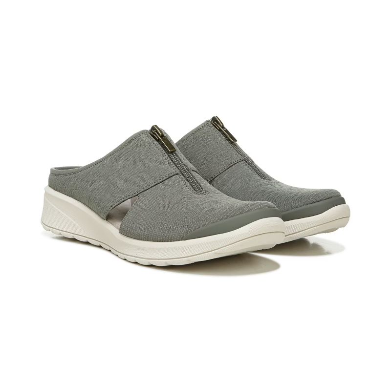 Bzees Women's Gabby Wedge Slip On-Olive Fabric | New Arrivals