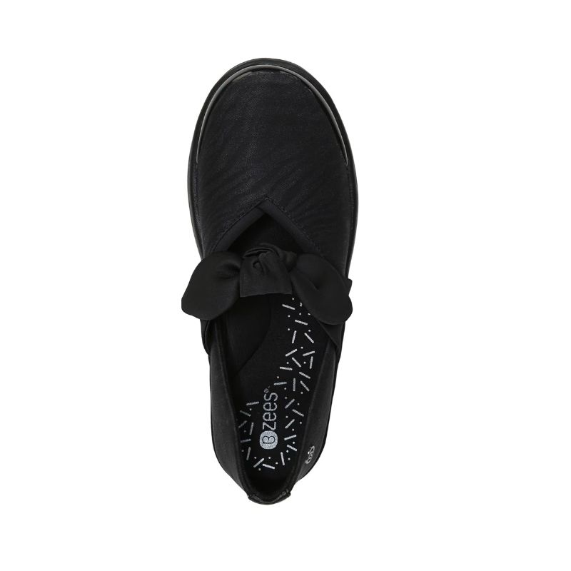 Bzees Women's Playful Slip On-Black | New Arrivals