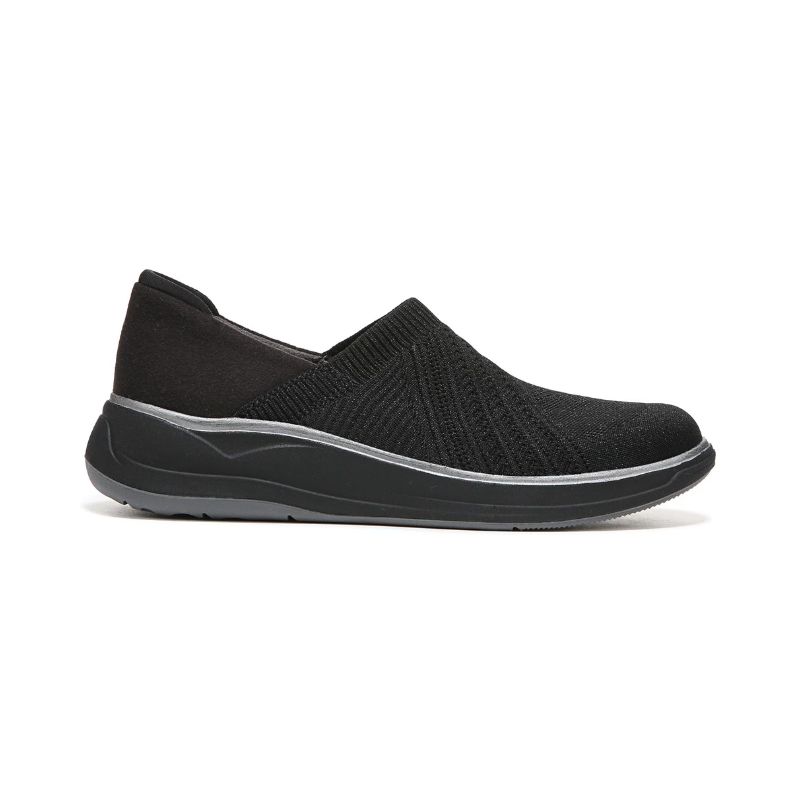 Bzees Women's Triumph Slip On-Black Fabric | New Arrivals