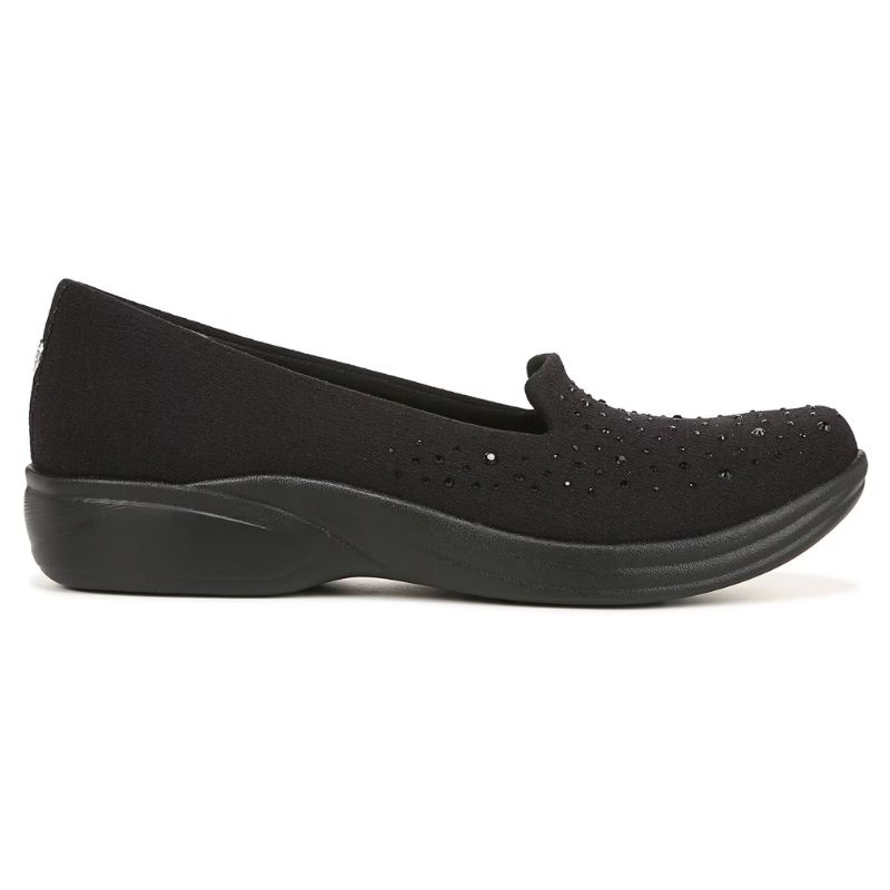 Bzees Women's Poppyseed 3 Slip On-Black Fabric | New Arrivals