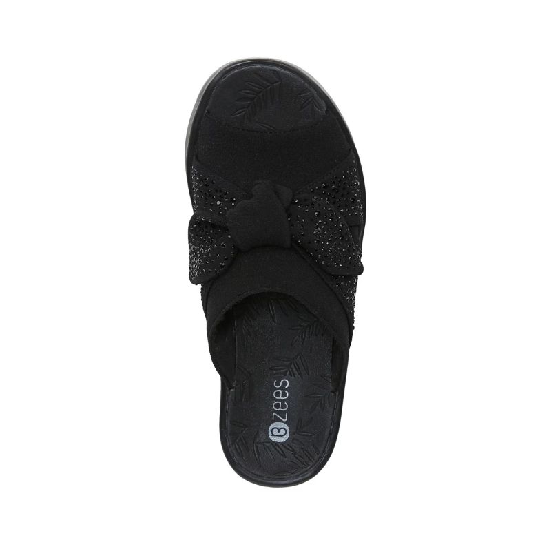 Bzees Women's Smile Bright Slide Sandal-Black | New Arrivals