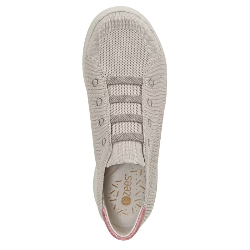 Bzees Women's Golden Knit Slip On Sneaker-Taupe | New Arrivals