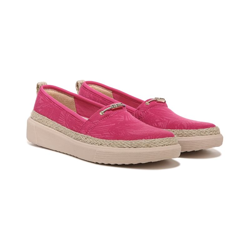 Bzees Women's Maui Slip On-Pink Palm Fabric | New Arrivals