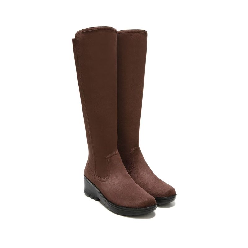 Bzees Women's Brandy Knee High Boot-Chicory Brown Fabric | New Arrivals