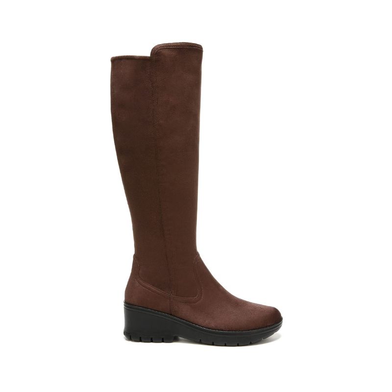 Bzees Women's Brandy Knee High Boot-Chicory Brown Fabric | New Arrivals