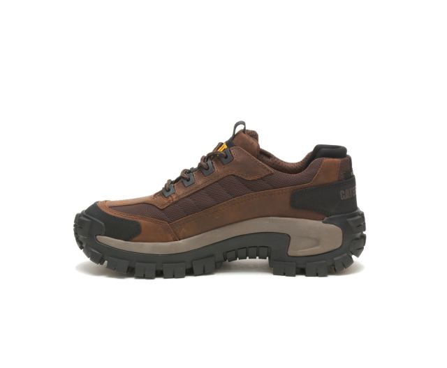 Cat Footwear | Invader Steel Toe Work Shoe Dark Brown