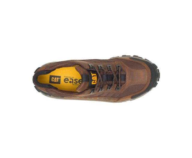 Cat Footwear | Invader Steel Toe Work Shoe Dark Brown