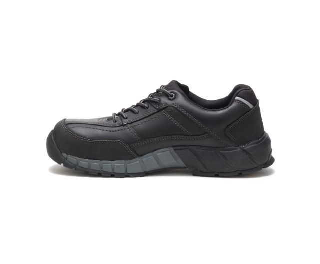 Cat Footwear | Streamline Leather Composite Toe Work Shoe Black