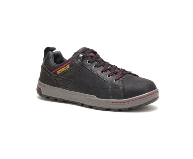 Cat Footwear | Brode Steel Toe Work Shoe Black