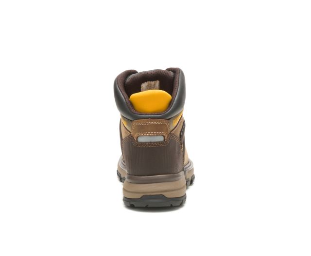 Cat Footwear | Excavator Superlite Waterproof Soft Toe Work Boot Dark Beige