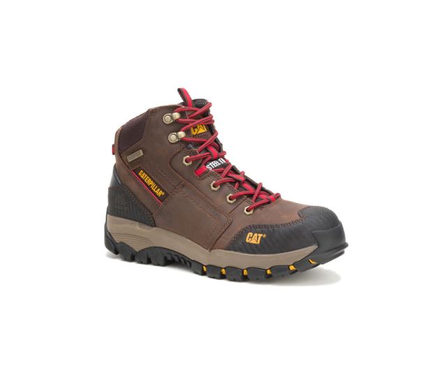 Cat Footwear | Navigator Mid Waterproof Steel Toe Work Boot Clay