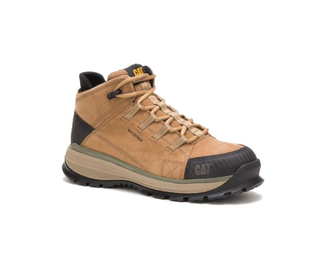 Cat Footwear | Utilize Waterproof Alloy Toe Work Boot Sand