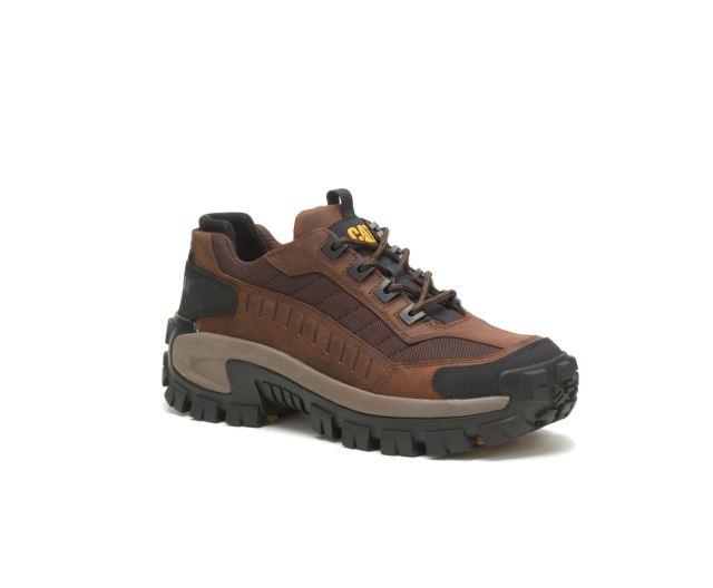 Cat Footwear | Invader Steel Toe Work Shoe Dark Brown