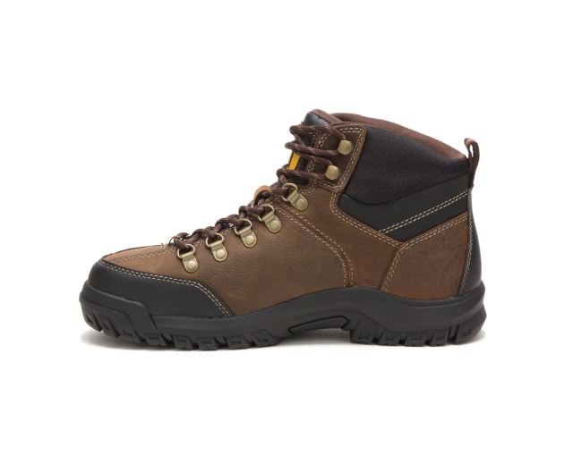 Cat Footwear | Threshold Waterproof Steel Toe Work Boot Real Brown