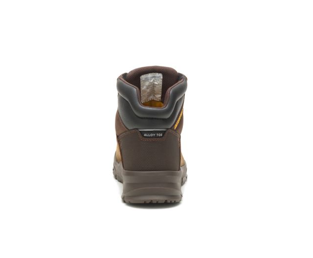 Cat Footwear | Charge Waterproof Alloy Toe Work Boot Brown Sugar