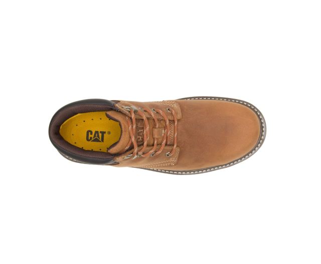 Cat Footwear | Outbase Waterproof Steel Toe Work Boot Brown