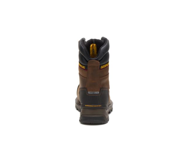 Cat Footwear | Excavator XL 8" Waterproof Thinsulate™ Composite Toe Work Boot Dark Brown