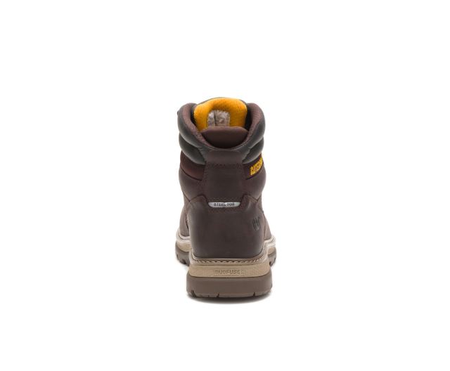 Cat Footwear | Fairbanks 6" Waterproof Steel Toe Work Boot Mulch
