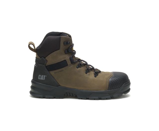 Cat Footwear | Accomplice X Waterproof Steel Toe Work Boot Boulder