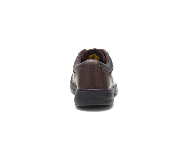 Cat Footwear | Oversee Steel Toe Work Shoe Dark Brown