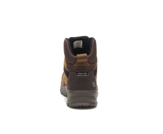 Cat Footwear | Accomplice X Waterproof Steel Toe Work Boot Real Brown