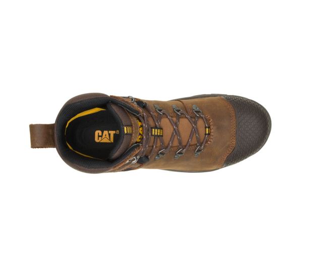 Cat Footwear | Accomplice X Waterproof Steel Toe Work Boot Real Brown