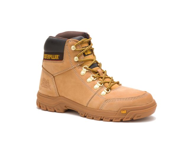 Cat Footwear | Outline Work Boot Honey Reset