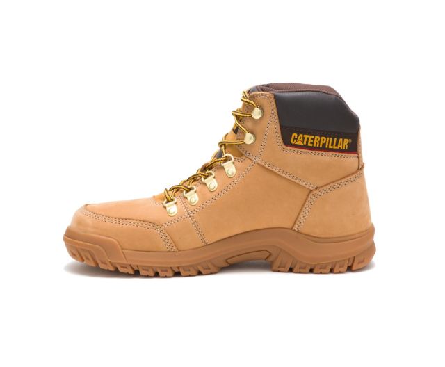 Cat Footwear | Outline Work Boot Honey Reset