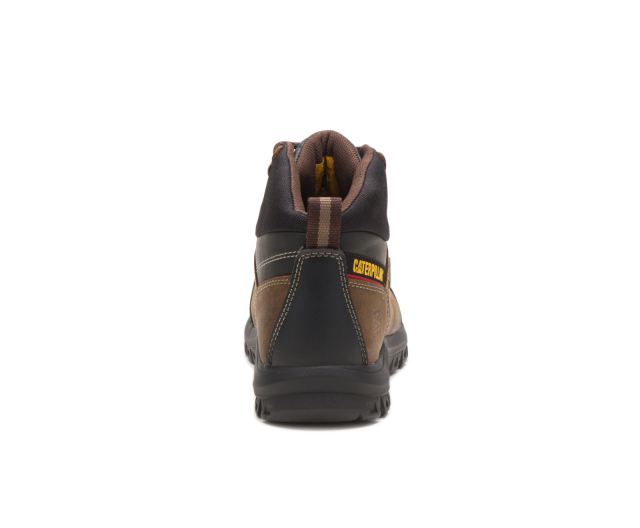 Cat Footwear | Threshold Waterproof Steel Toe Work Boot Real Brown