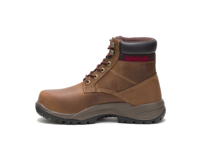 Cat Footwear | Dryverse 6" Waterproof Steel Toe Work Boot Dark Brown